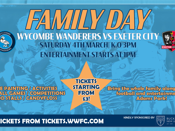 Family Day: Wycombe vs Exeter