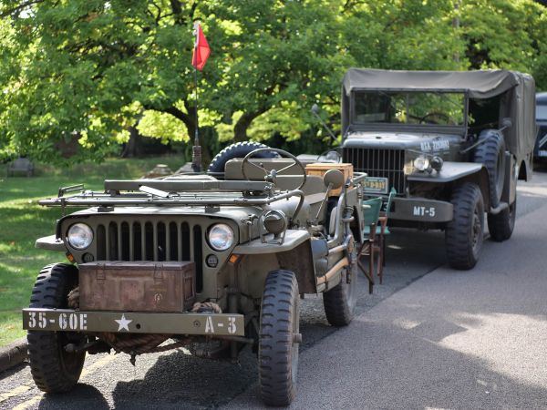Military Vehicles on Display at Bletchley Park