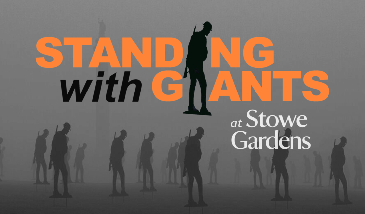 Standing with Giants at Stowe Gardens