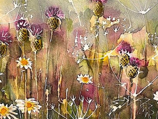 Wild and free watercolours with Clare Tebboth